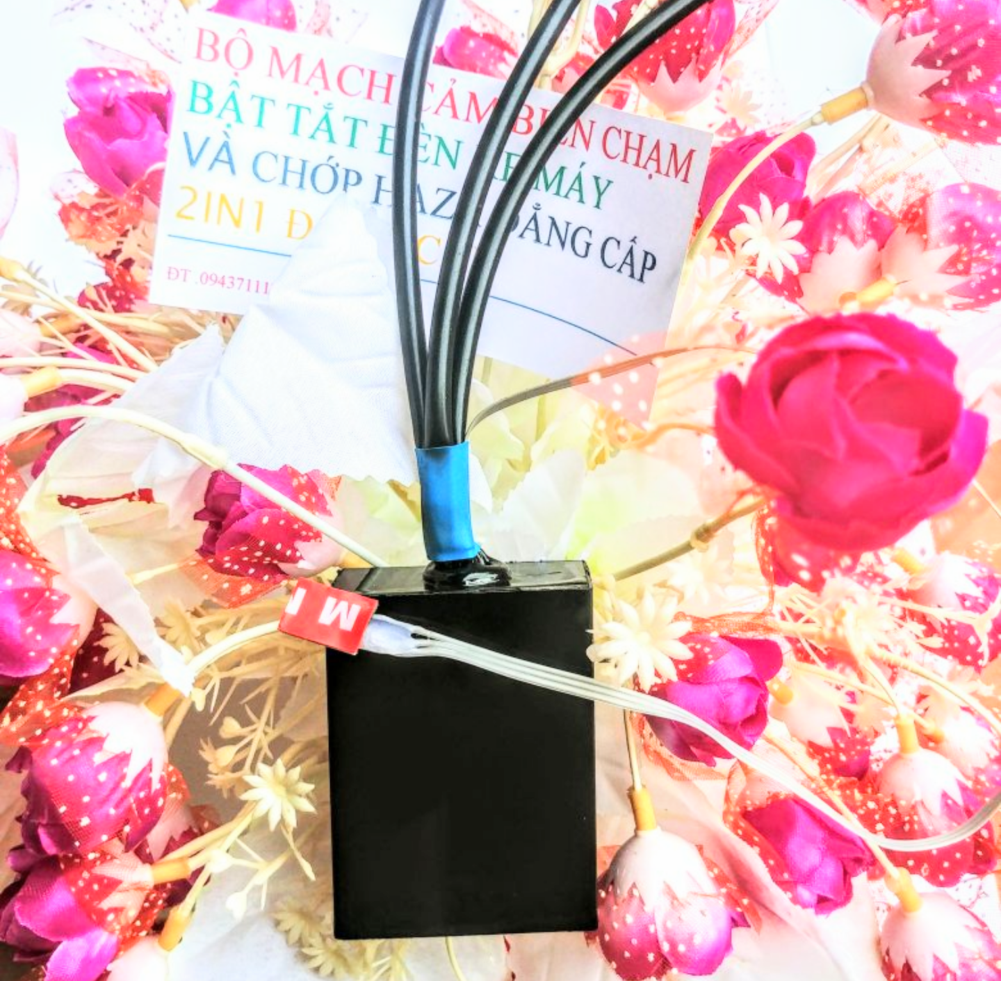 BỘ CẢM BIẾN CHẠM BẬT TẮT ĐÈN VÀ CHỚP HAZA XIN NHAN XE MÁY MẪU MỚI CỰC CHẤT ĐỒ CHƠI XE ĐỈNH CAO