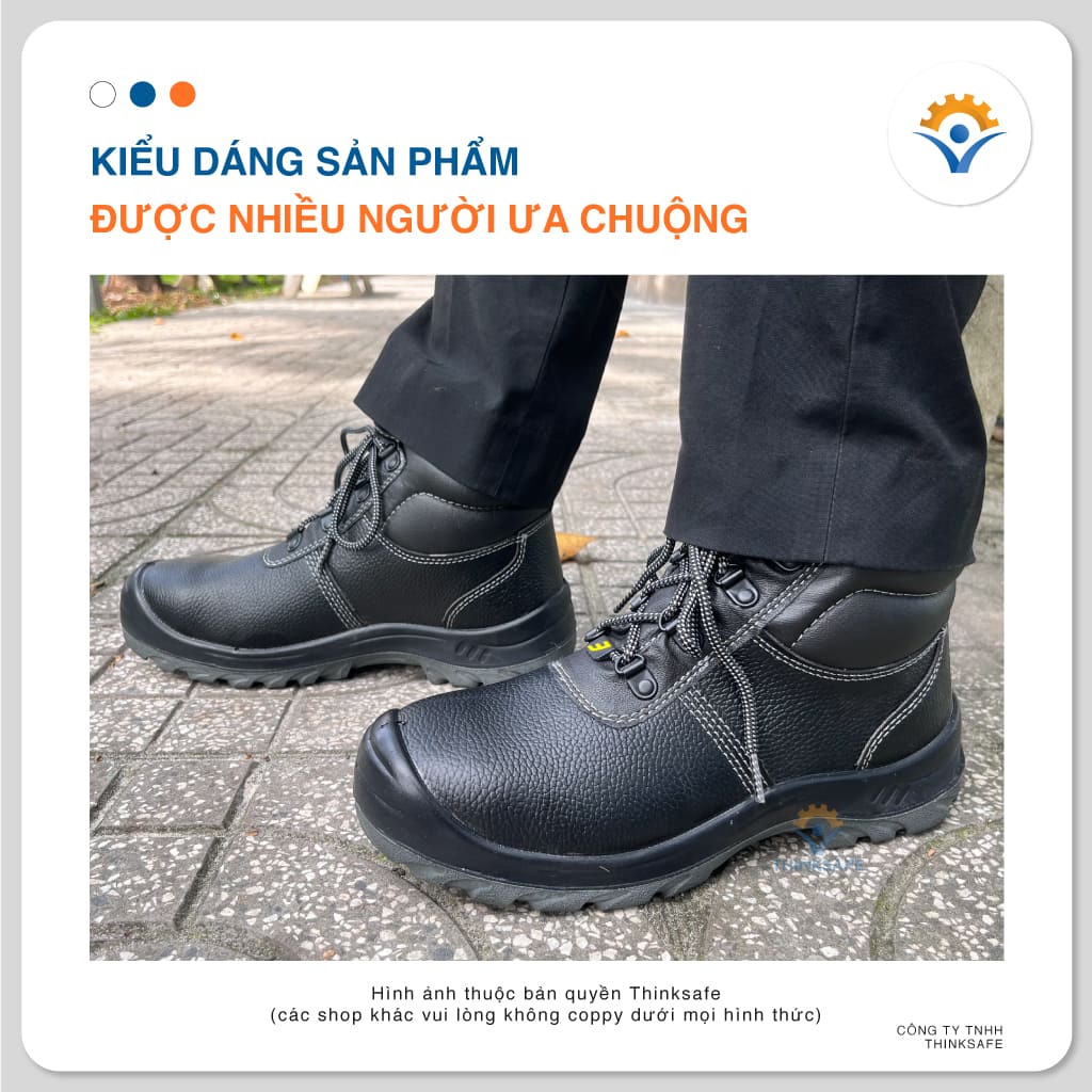 Giày bảo hộ lao động nam Safety Jogger Bestboy S3 cổ cao da bò phủ PU dùng trong nhà máy, công trường, xưởng sản xuất - Thinksafe