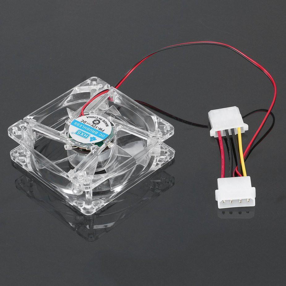 Quạt Tản Nhiệt Tích Hợp Đèn Led 80Mm 12V Cho Máy Tính