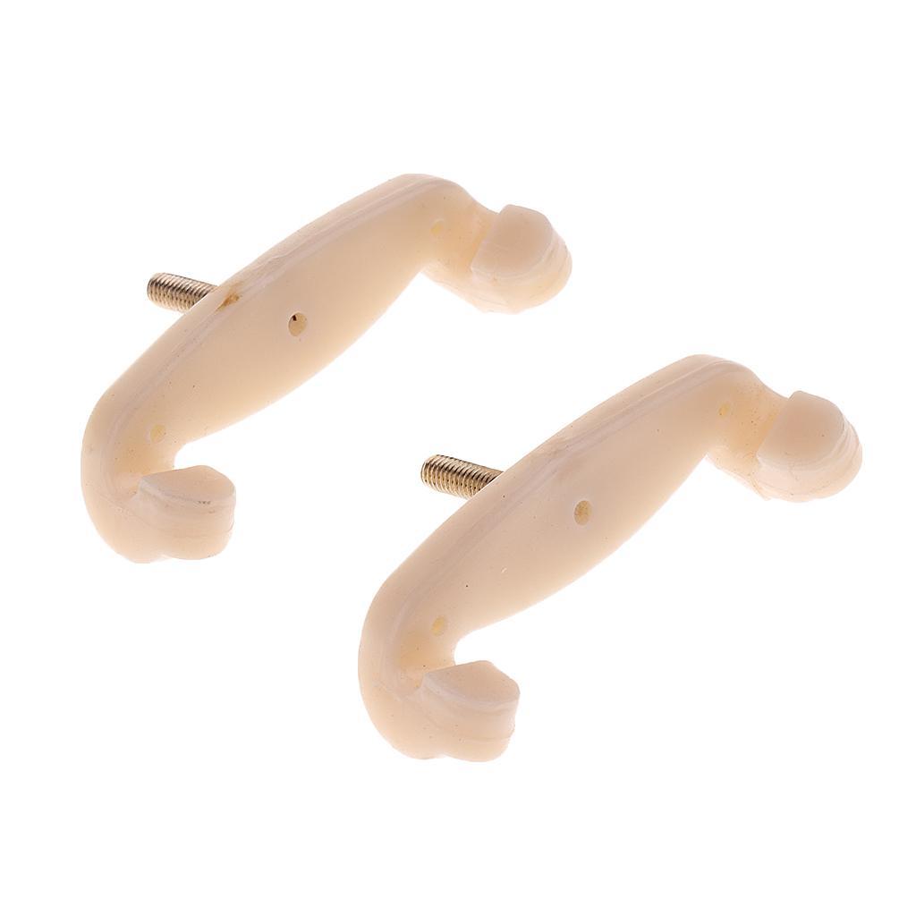 2x Violin Shoulder Rest Replacement Feet 3/4 4/4  Parts Accessory