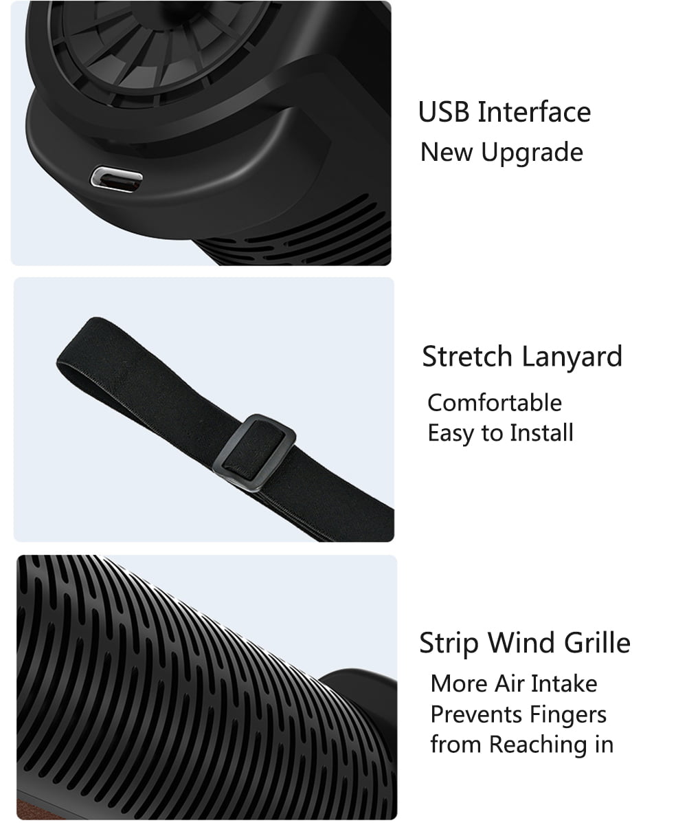 Quạt lưng ghế điều hòa cho tài xế xe tải đường dài Rear Headrest Cooling Fan USB