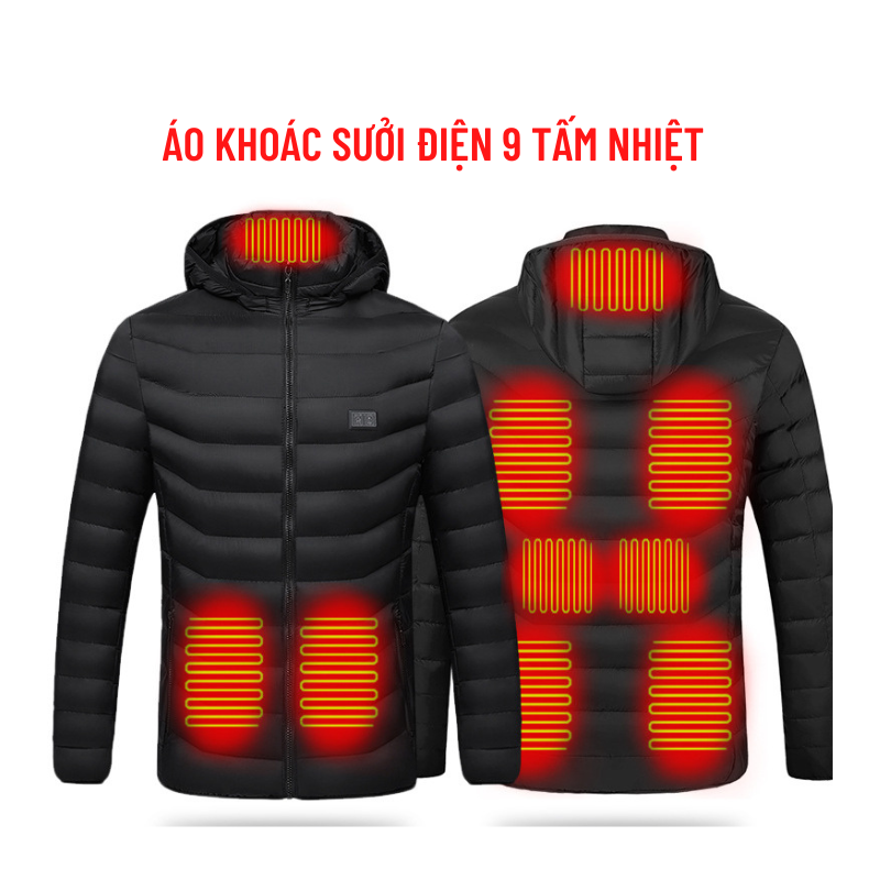 Mua ÁO KHOÁC SƯỞI ĐIỆN 9 TẤM SƯỞI , SƯỞI ẤM HỒNG NGOẠI ĐIỀU CHỈNH NHIỆT ĐỘ TỪ 30-50 ĐỘ C, SỬ DỤNG PIN SẠC DỰ PHÒNG LÊN ĐẾN 10 GIỜ - XL - Không Kèm Pin tại phukienmaycatnhom Mua Áo Khoác Sưởi Điện 9 Tấm Sưởi , Sưởi Ấm Hồng Ngoại Điều Chỉnh Nhiệt Độ Từ 30-50 Độ C, Sử Dụng Pin Sạc Dự Phòng Lên Đến 10 Giờ - Xl - Không Kèm Pin Tại Phukienmaycatnhom