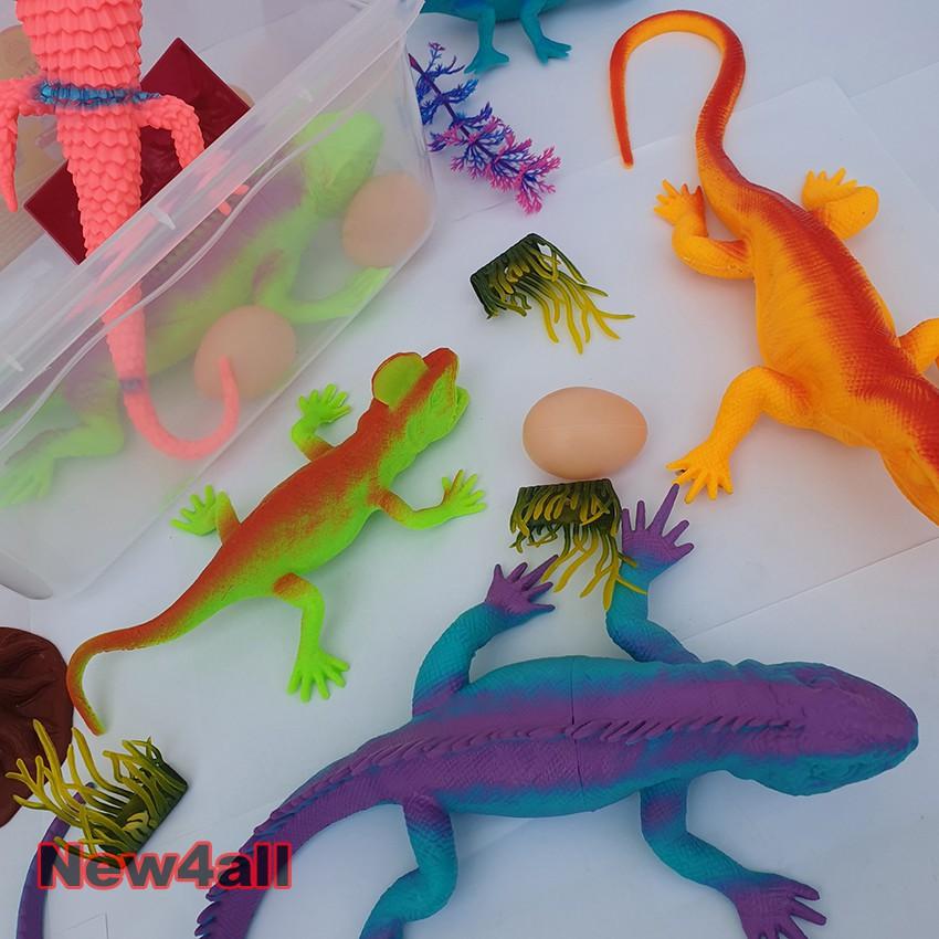 Hộp đồ chơi mô hình tắc kè Safari hoang dã 16 chi tiết Size Lớn cho bé trên 3 tuổi - New4all