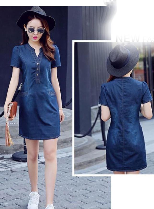 Đầm Jeans Thời Trang Cao Cấp D582