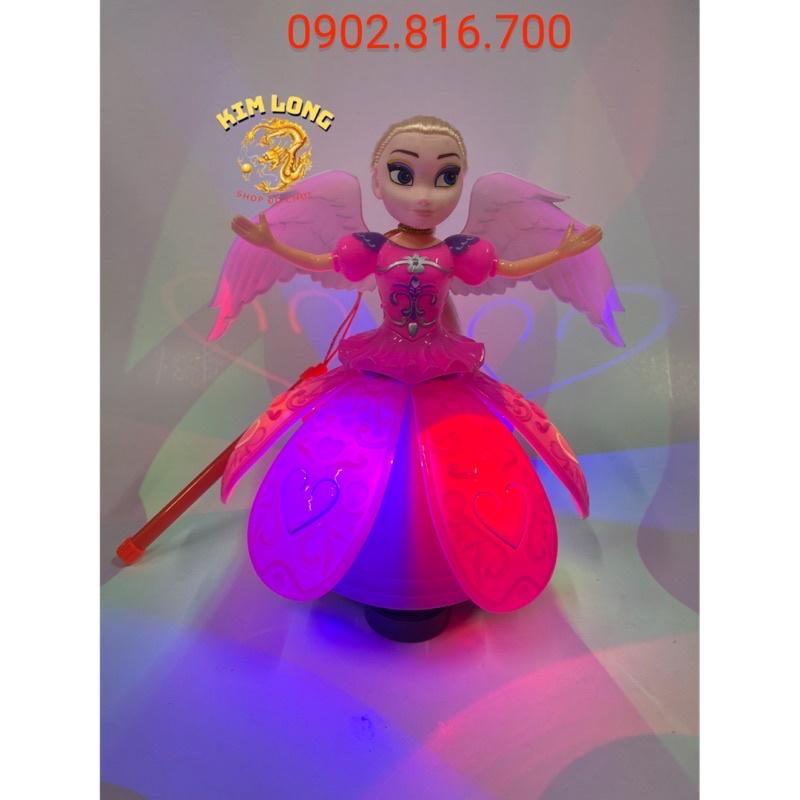 Đồ chơi lồng đèn trung thu cho bé gái hình búp bê ELSA có pin