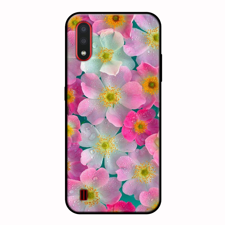 Ốp lưng điện thoại Samsung Galaxy A01 viền dẻo TPU BST HOA Mẫu 3