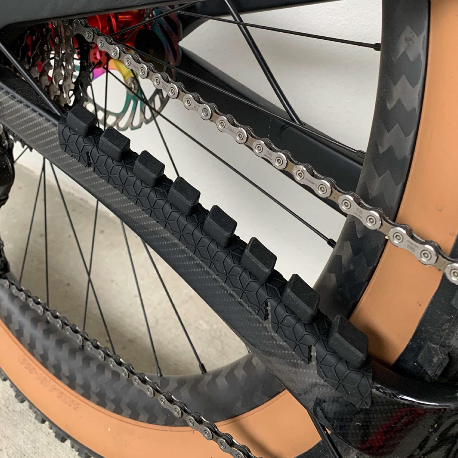 ENLEE Bike Frame Sticker Silicone Chain Protective Guard Sticker Bicycle Chainstay Protector Pad
