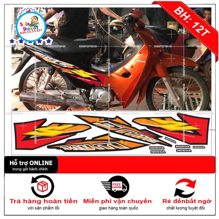 Tem xe wave S nhỏ đời đầu đỏ đen