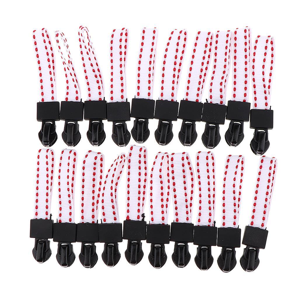 20 Pieces Zipper Repair Kit Zipper Slider with Cord Zip Puller Head Replacement