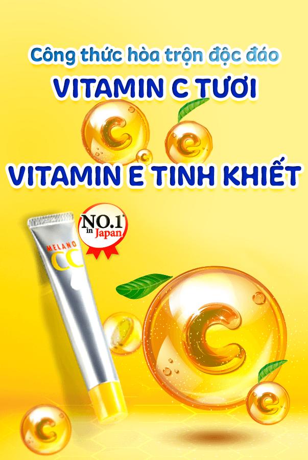 Tinh chất vitamin C tinh khiết dưỡng trắng và mờ thâm CC MELANO - 20ml