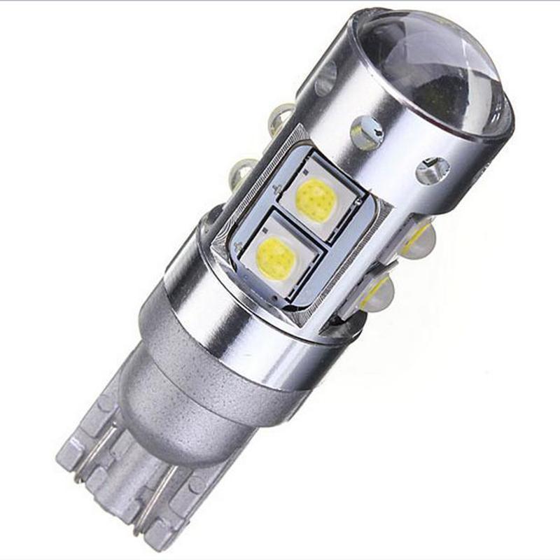 Pack of 2 50W T10 W5W 501 194 CREE High Power Led Car White Light Reverse Tail Bulb