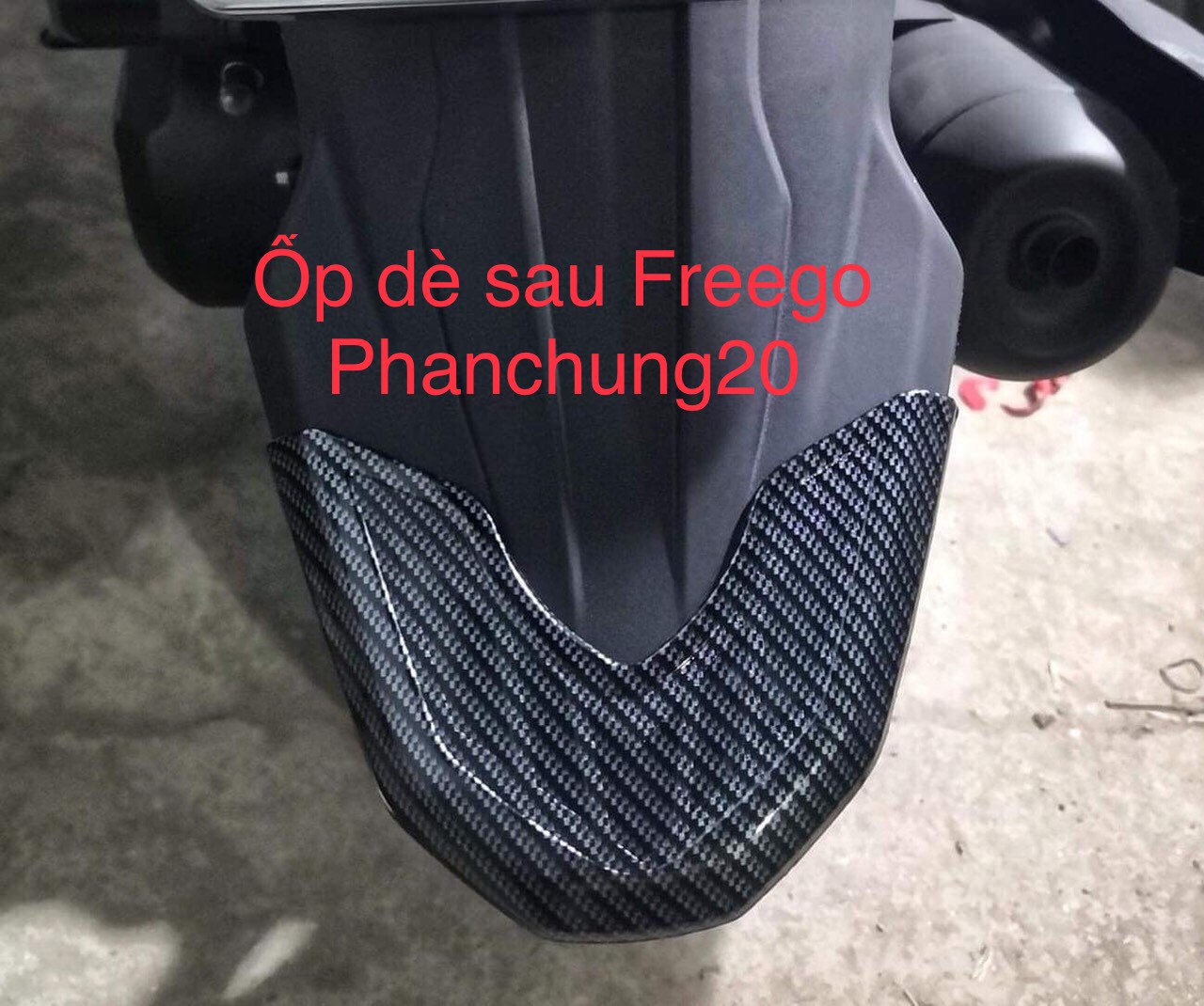 COMBO BỘ ỐP PHỤ KIỆN TRANG TRÍ DÙNG CHO ĐỜI XE FREEGO / FREEGO S CACBON ( 8 MÓN : CHE PÔ, BẦU E, KÉT NƯỚC, TAY DẮT, DÈ TRƯỚC, DÈ SAU, MÃO,MẶT NẠ)