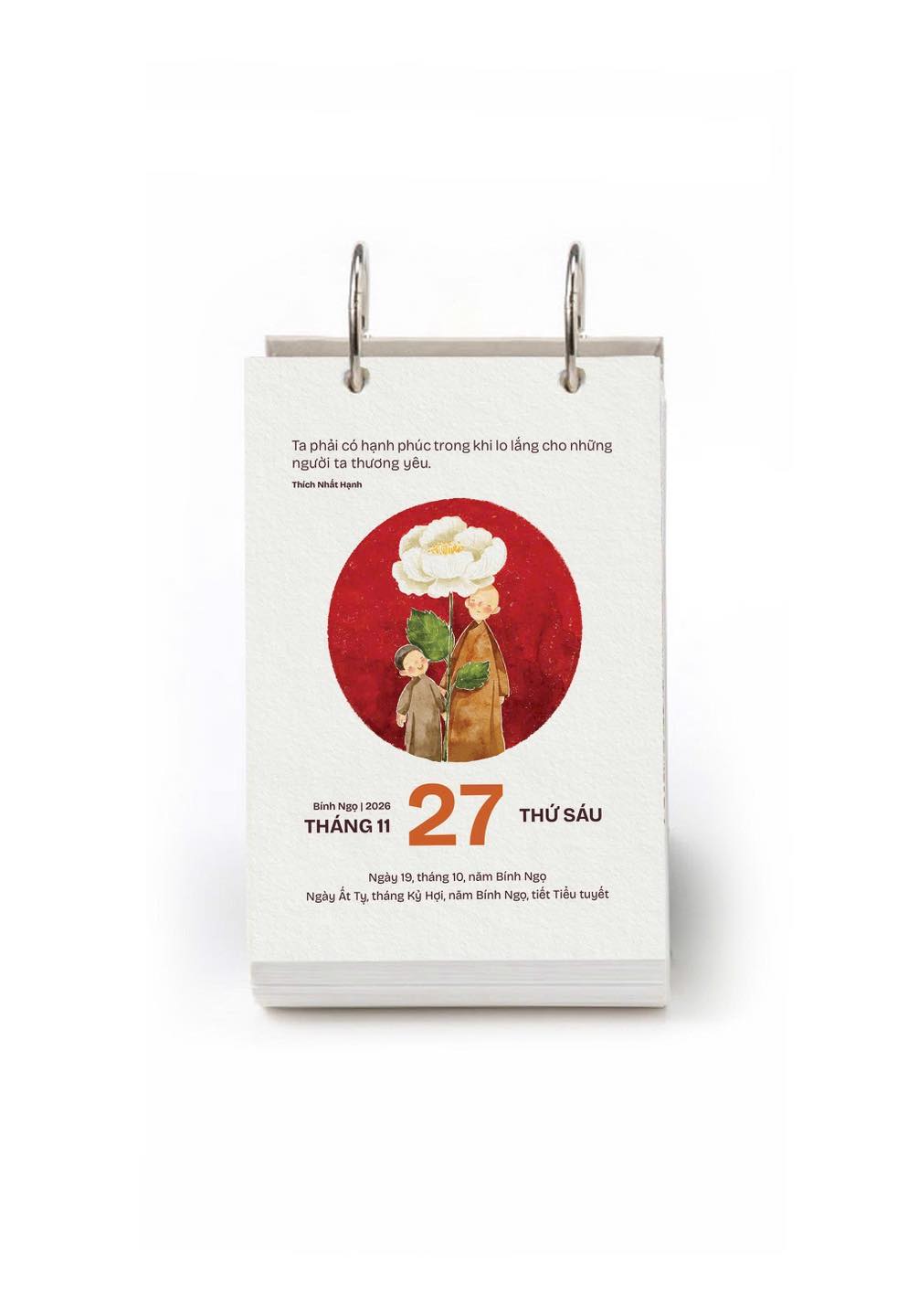 LỊCH BÀN “LÒNG ĐẤT NỞ HOA TRỜI” – Thiền Sư Thích Nhất Hạnh – PhanBook