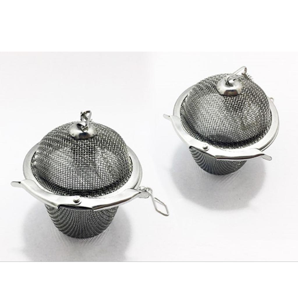 Stainless Steel Tea Infuser Filter Strainer Barrel Shape - Silver