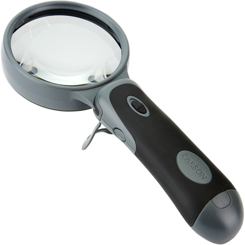 Bộ kính lúp cầm tay có đèn LED 3 trong 1 Carson Remov-A-Lens RL-30 - Hàng chính hãng