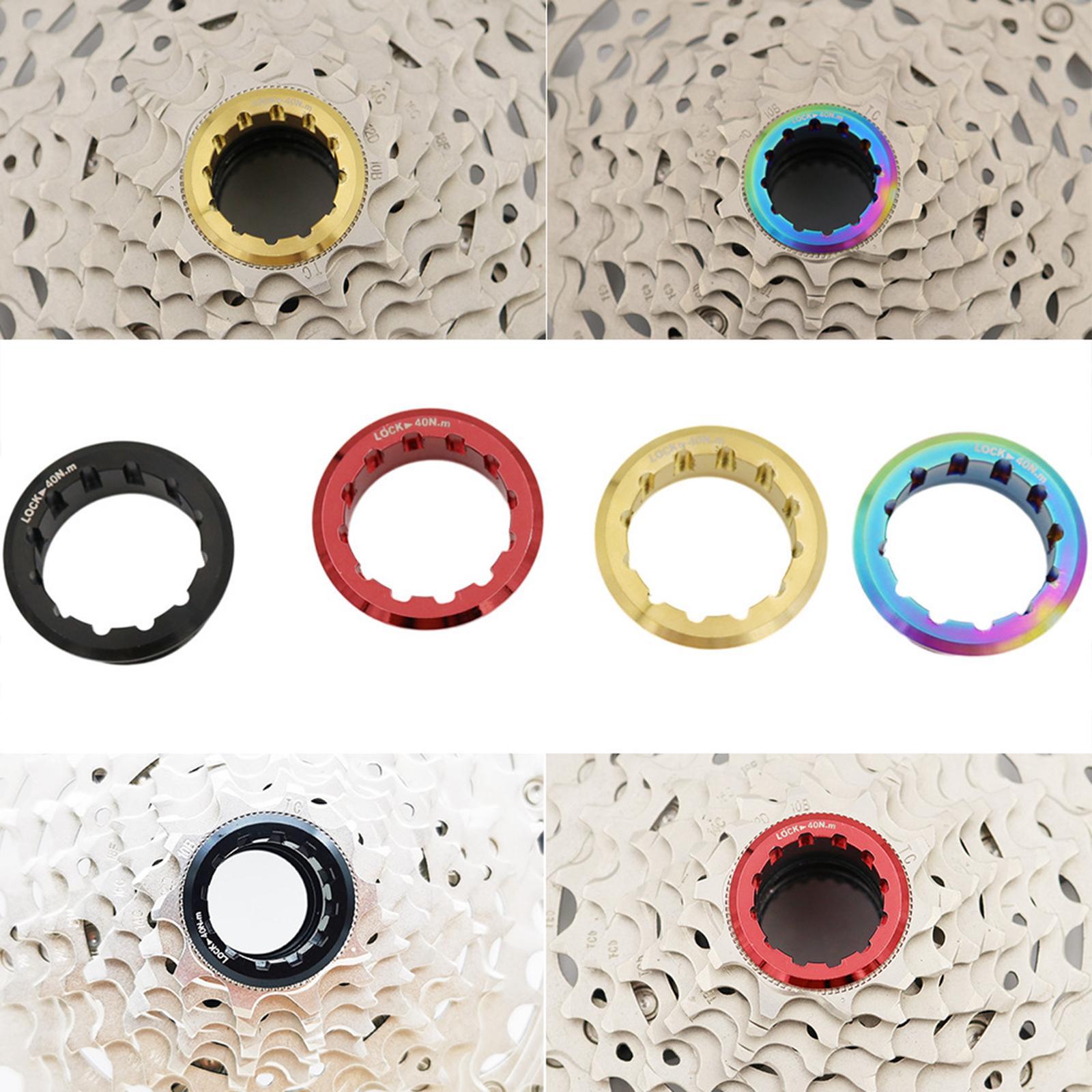 Bike Cassette Lock Rings Flywheel Cover Compact Dustproof Waterproof Cassette Cover for 12 Speed, Accessories, Riding, Folding Bike