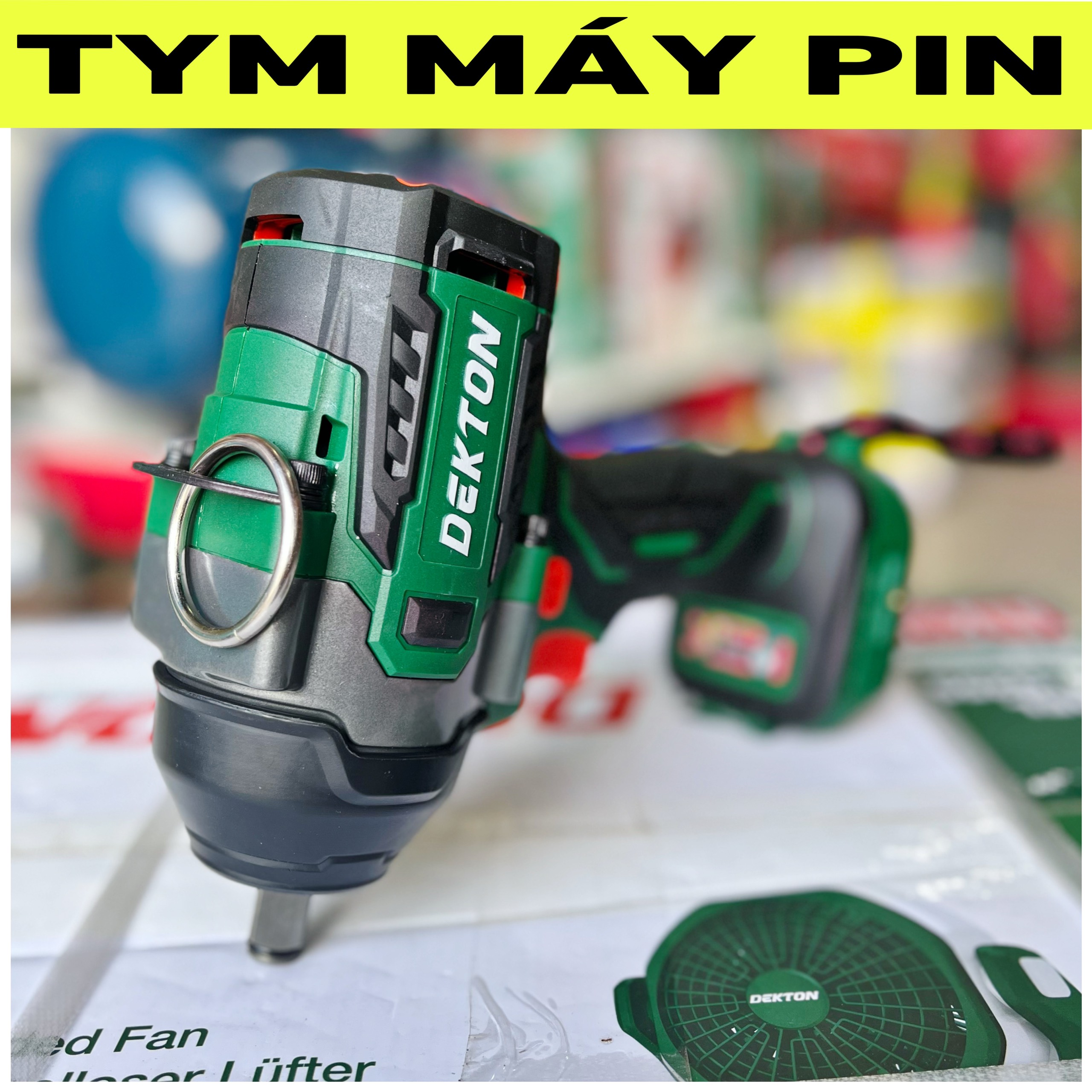 Có 5 quà tặng - Thân Máy siết bulong pin dekton M21-IW850PRO – chưa pin sạc – Tym Máy Pin