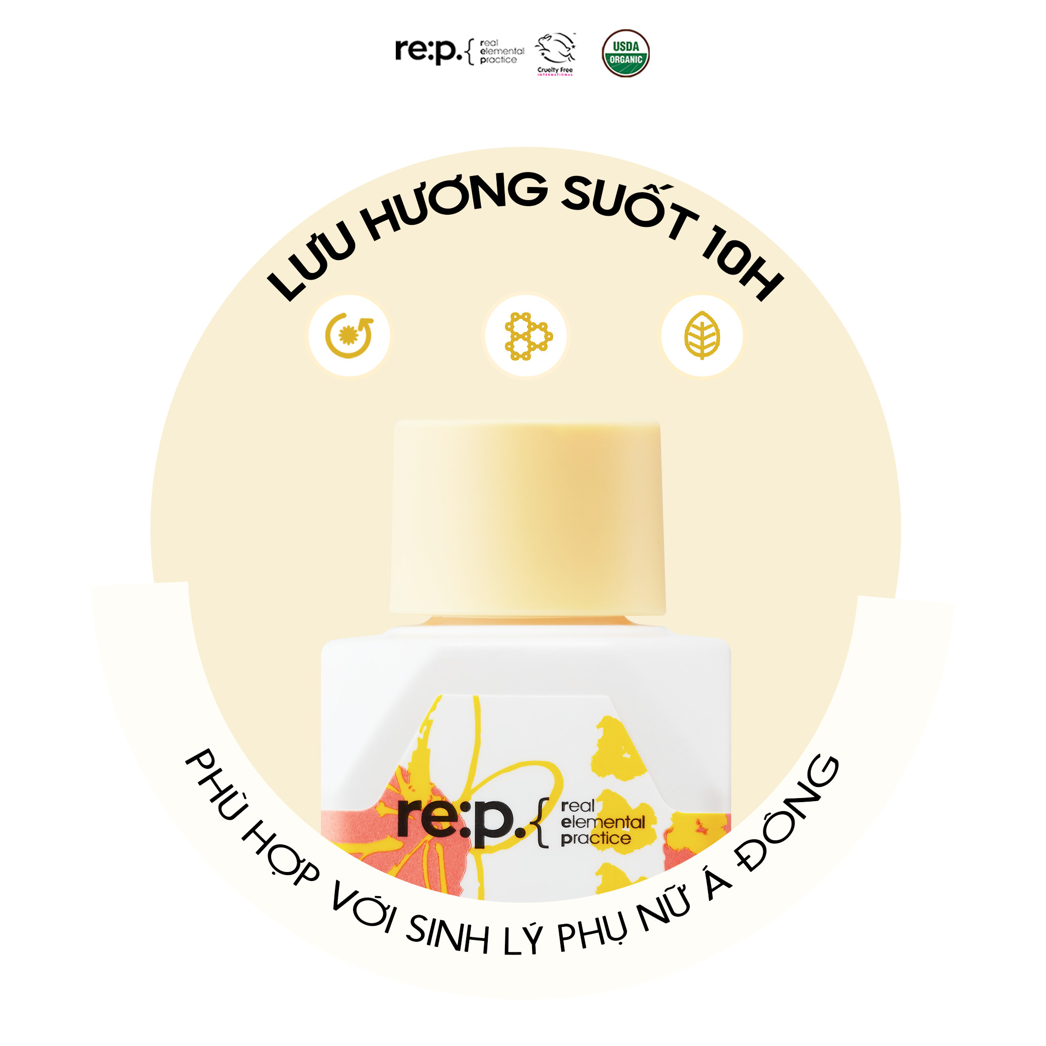 Nước Hoa Vùng Kín RE:P NATURAL HERB INNERBALANCE COZY 5ml Hương Thơm Liên Tục 10 Giờ