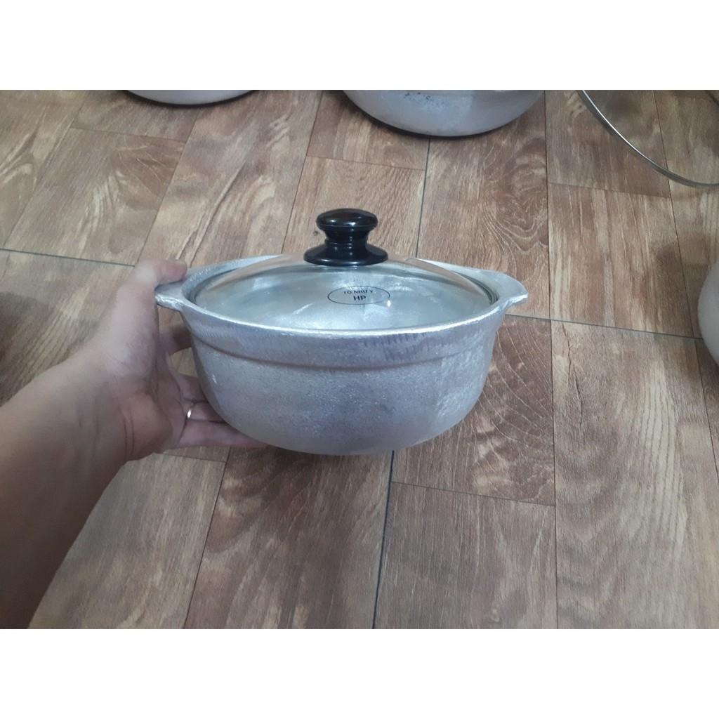 Nồi gang đúc kho thịt cá, nấu cháo lẩu 19-27cm