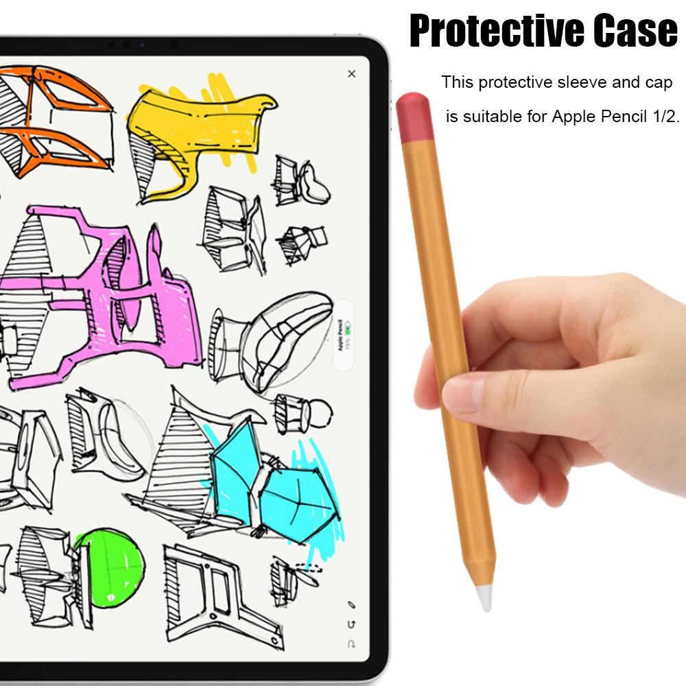 ☆YOLA☆ Soft Protective Case Portable Stylus Cover Touch Pen Covers Candy Color Silicone Styluspen Dust Proof Shockproof Non Slip pencil skin/Multicolor