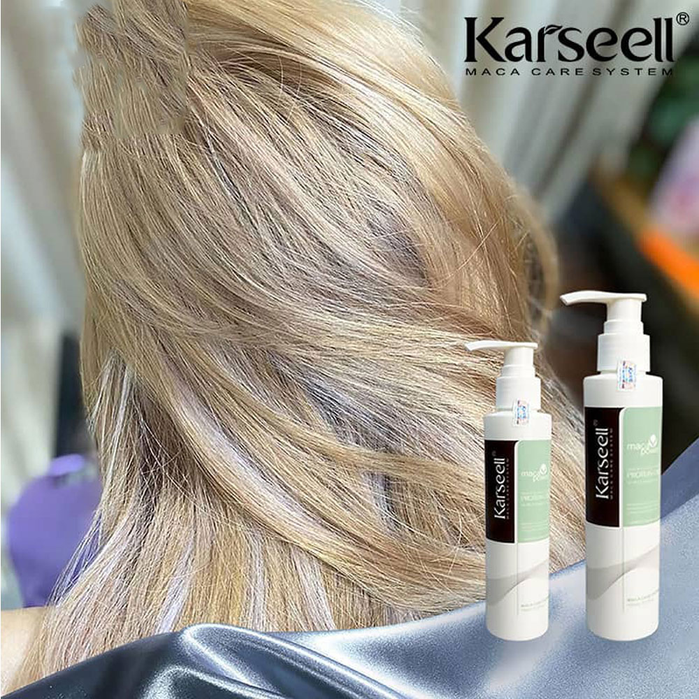 Kem Dưỡng Ẩm Xả Khô PROTEIN KARSEELL MACA 200ML Phục Hồi Chăm Sóc Tóc Hư tổn, Khô Sơ Mùi Thơm Lâu