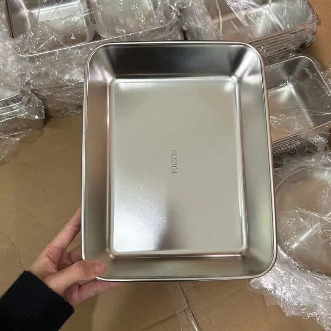 Hộp inox kèm nắp nhựa