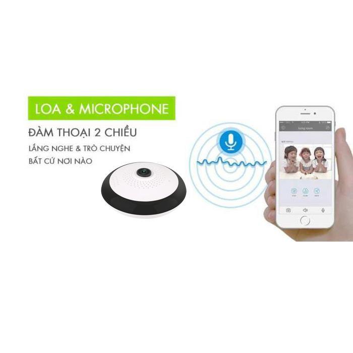 Camera quan sát toàn cảnh 360 độ Panorama NetCAM VH03, độ phân giải 2.0MP, kích thước 10x2cm - Hàng chính hãng