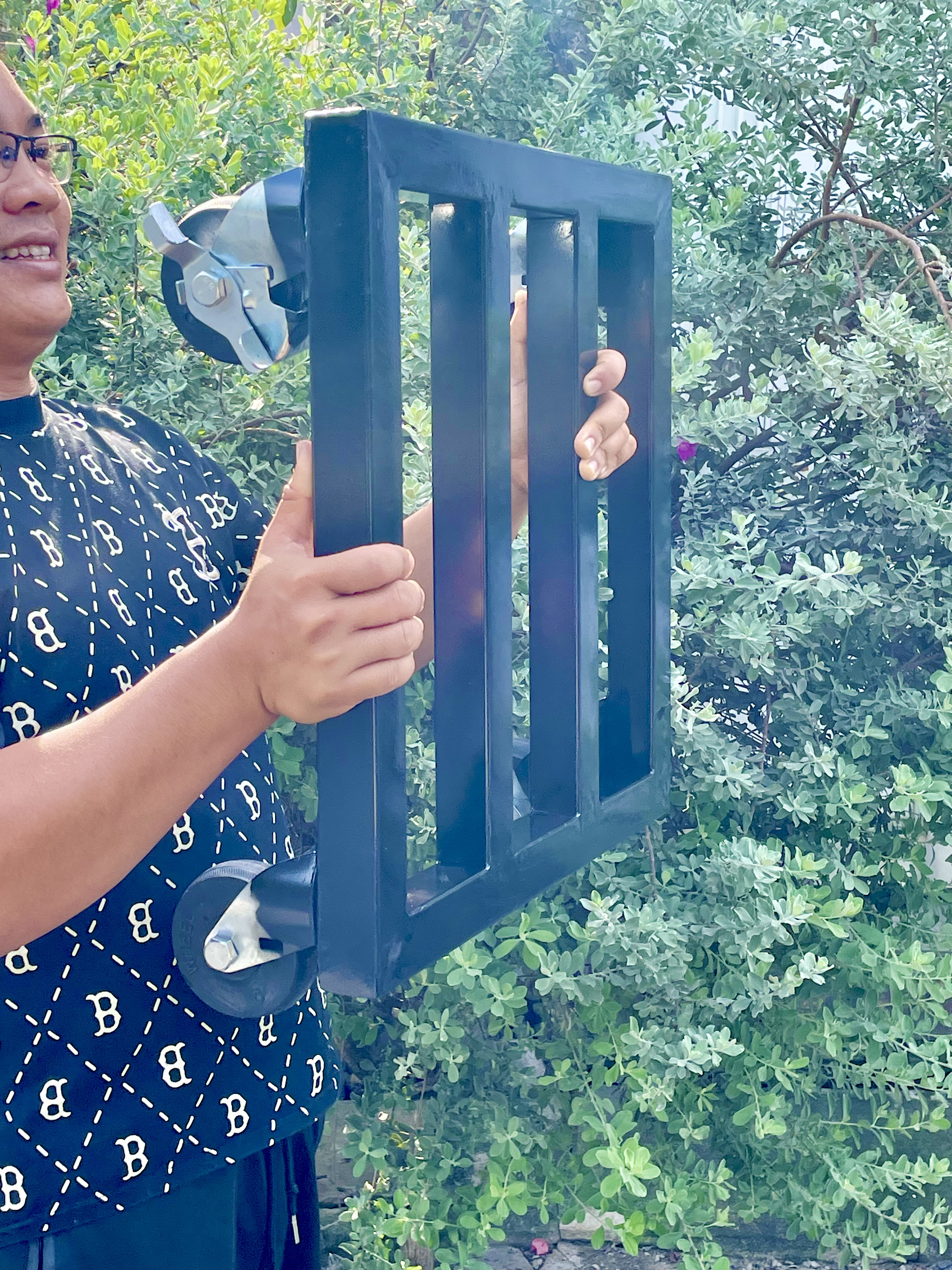 Bệ đỡ chậu kiểng size 50x50 - Đôn kê chậu kiểng bánh xe - Chịu tải 500KG