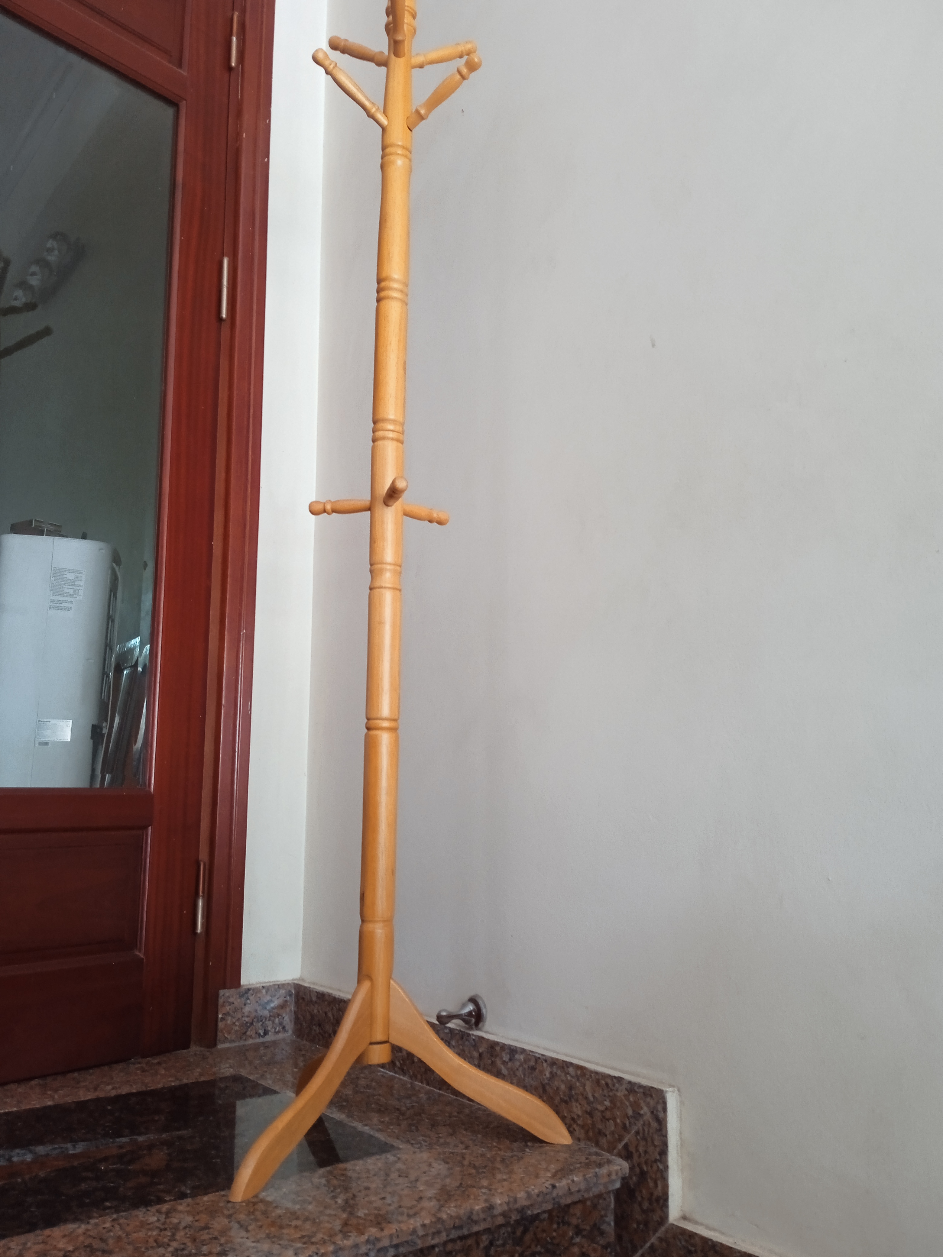 Cây treo quần áo N H home thân nhỏ màu tự nhiên