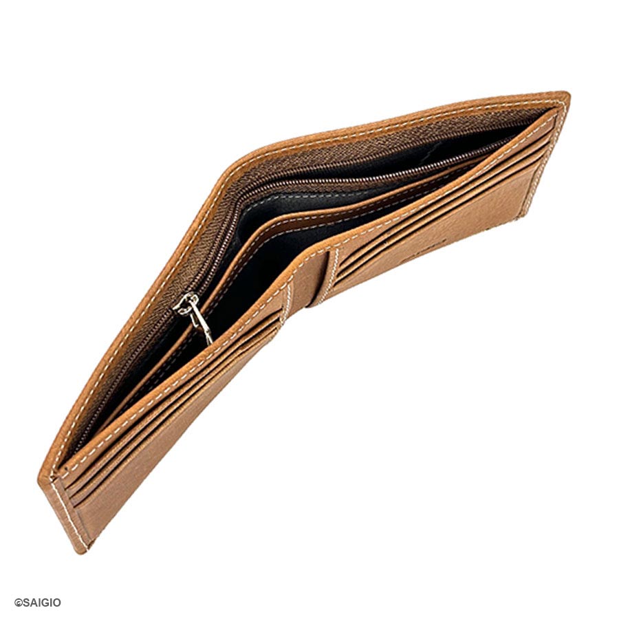 Bóp Nam Nhỏ Gọn Cao Cấp SÁP WAXED, Da Bò Siêu Bền Bỉ, Thiết Kế Đơn Giản, Dáng Ngang - Gập 2, Đựng Tiền và Thẻ ATM Tiện Dụng – Hàng Chính Hãng SAIGIO