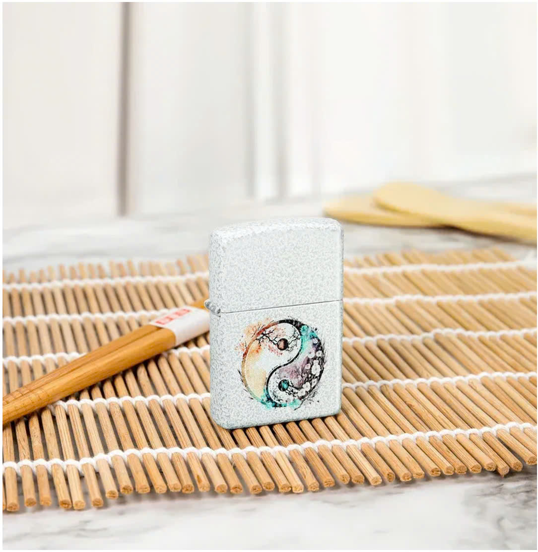 Bật lửa Zippo 46249 Floral Yin and Yang Design - Chính hãng 100%