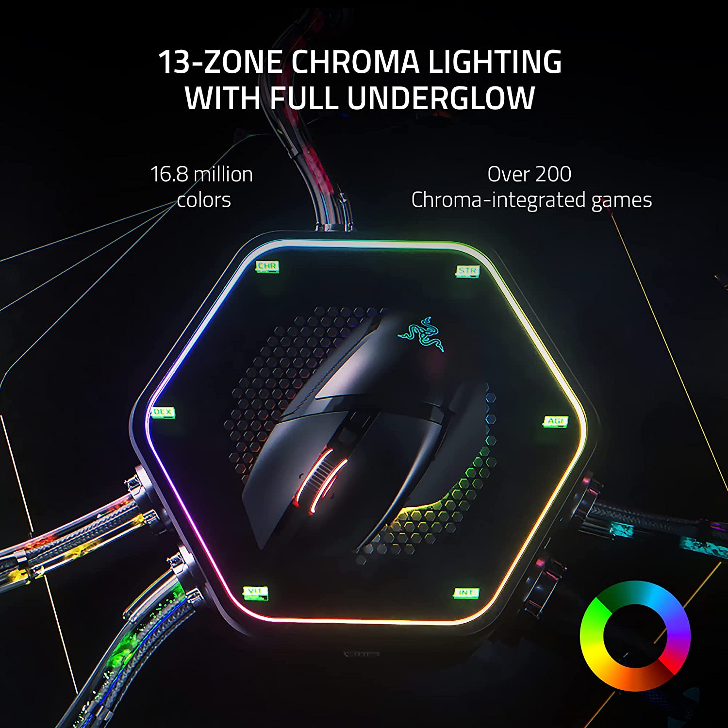 Chuột không dây Razer Basilisk V3 Pro-Ergonomic Wireless Gaming Mouse_Mới, hàng chính hãng