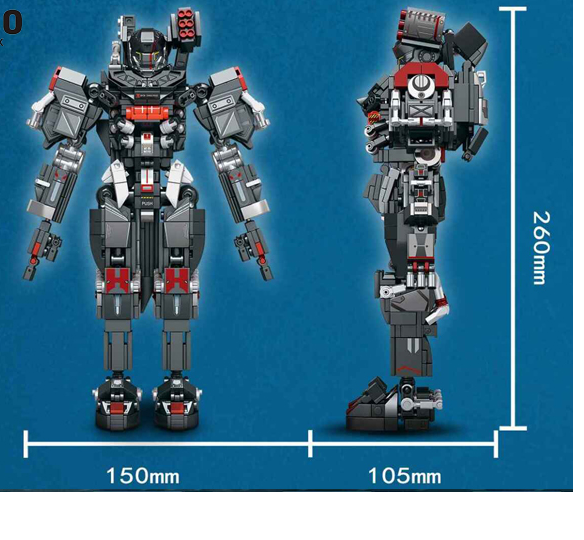 Đồ Chơi Lắp Ráp, Xếp Hình Robot Thợ Máy Khổng Lồ - SEMBO 109007