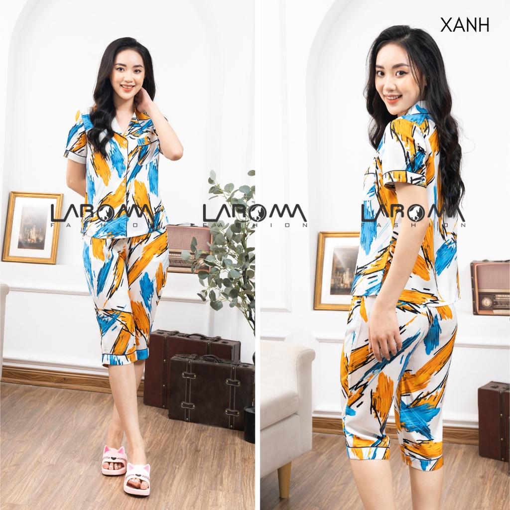 Bộ Pijama họa tiết lửng nữ Laroma