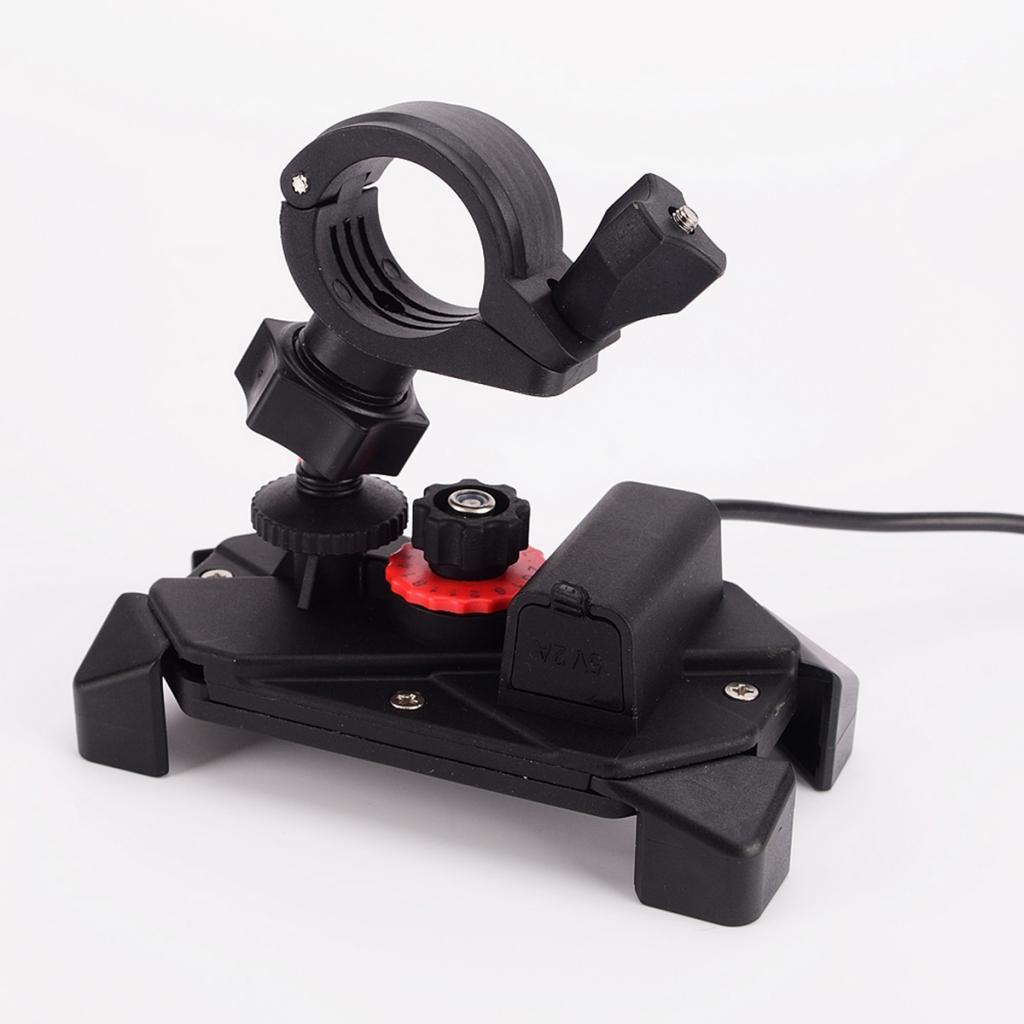Motorcycle USB Charging Charger Mount Phone GPS Mobile Phone Holder