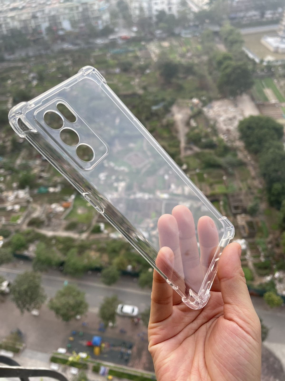 Ốp lưng cho Oppo Reno 6z 5G dẻo trong TPU chống sốc 4 góc cạnh ( hàng chính hãng)