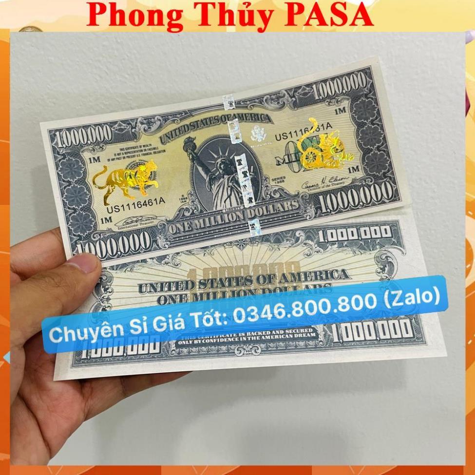 Sỉ Combo 10 Tờ Tiền Con Mèo Mạ Vàng Triệu Đô Mỹ, 1 Triệu Usd, Lì Xì Tết 2023