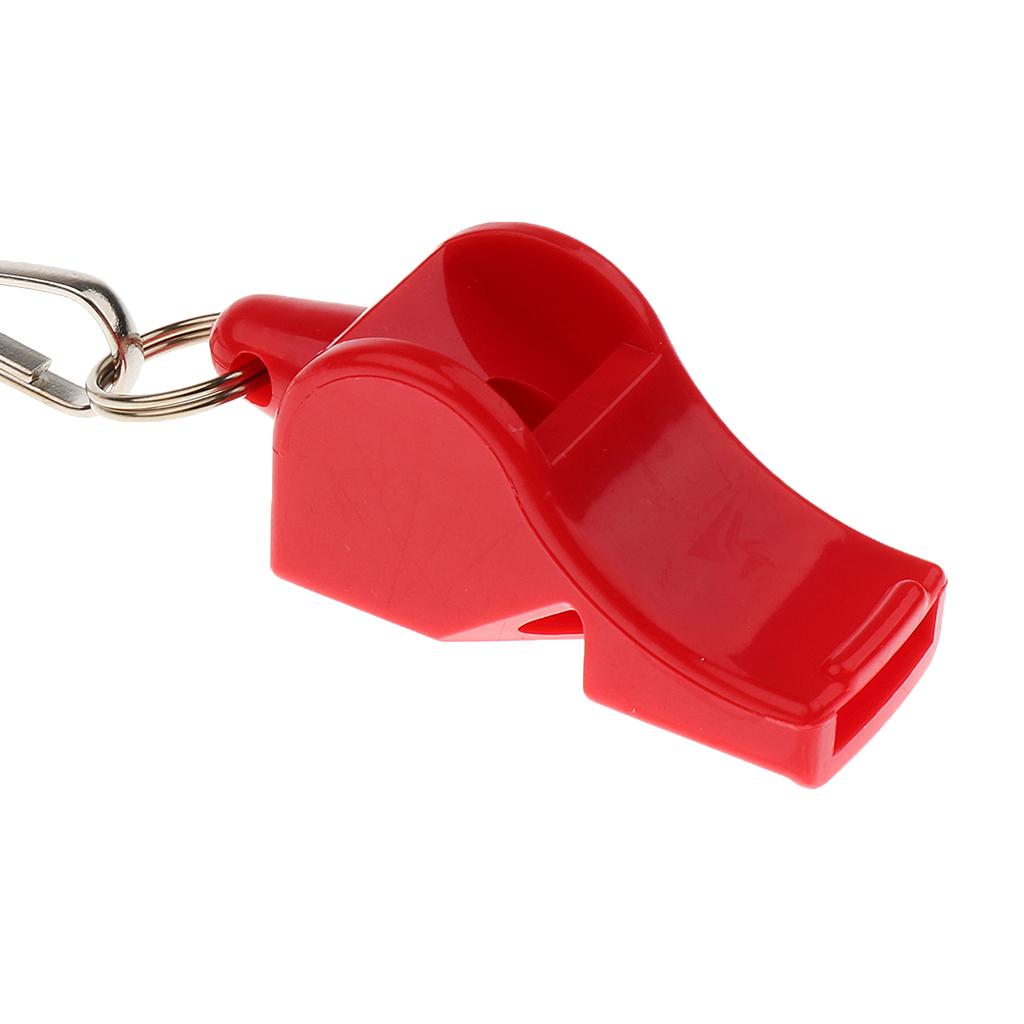 2xSoccer Referee Whistle Team Sports / Survival Camping Hiking Rescue Red