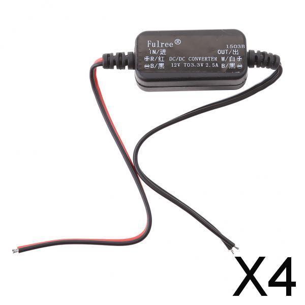 4xDC-DC Step-down Power Module 12V  to 3.3V 2.5A Car Power Adapter
