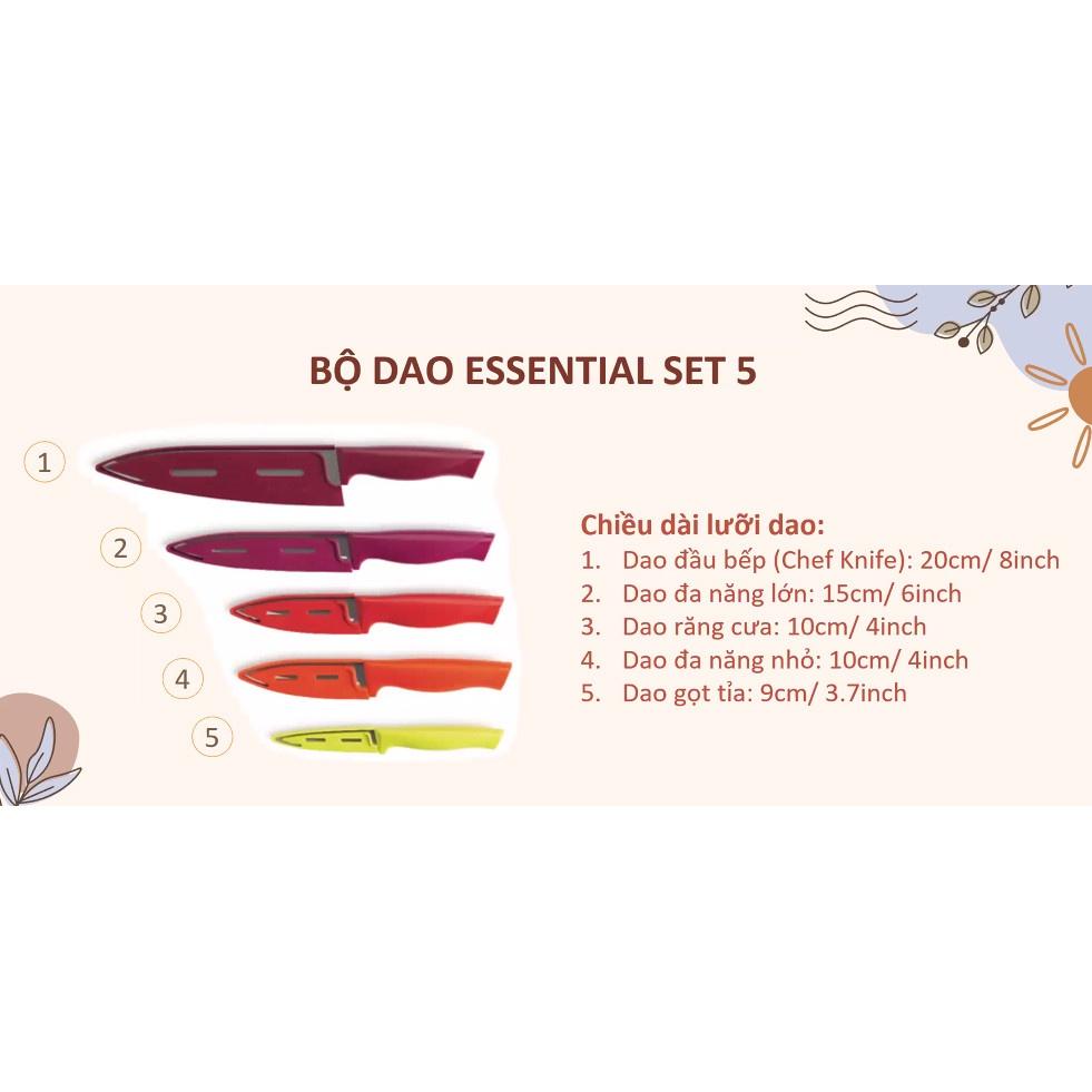 Bộ Dao Tupperware Essential Set 5 Món