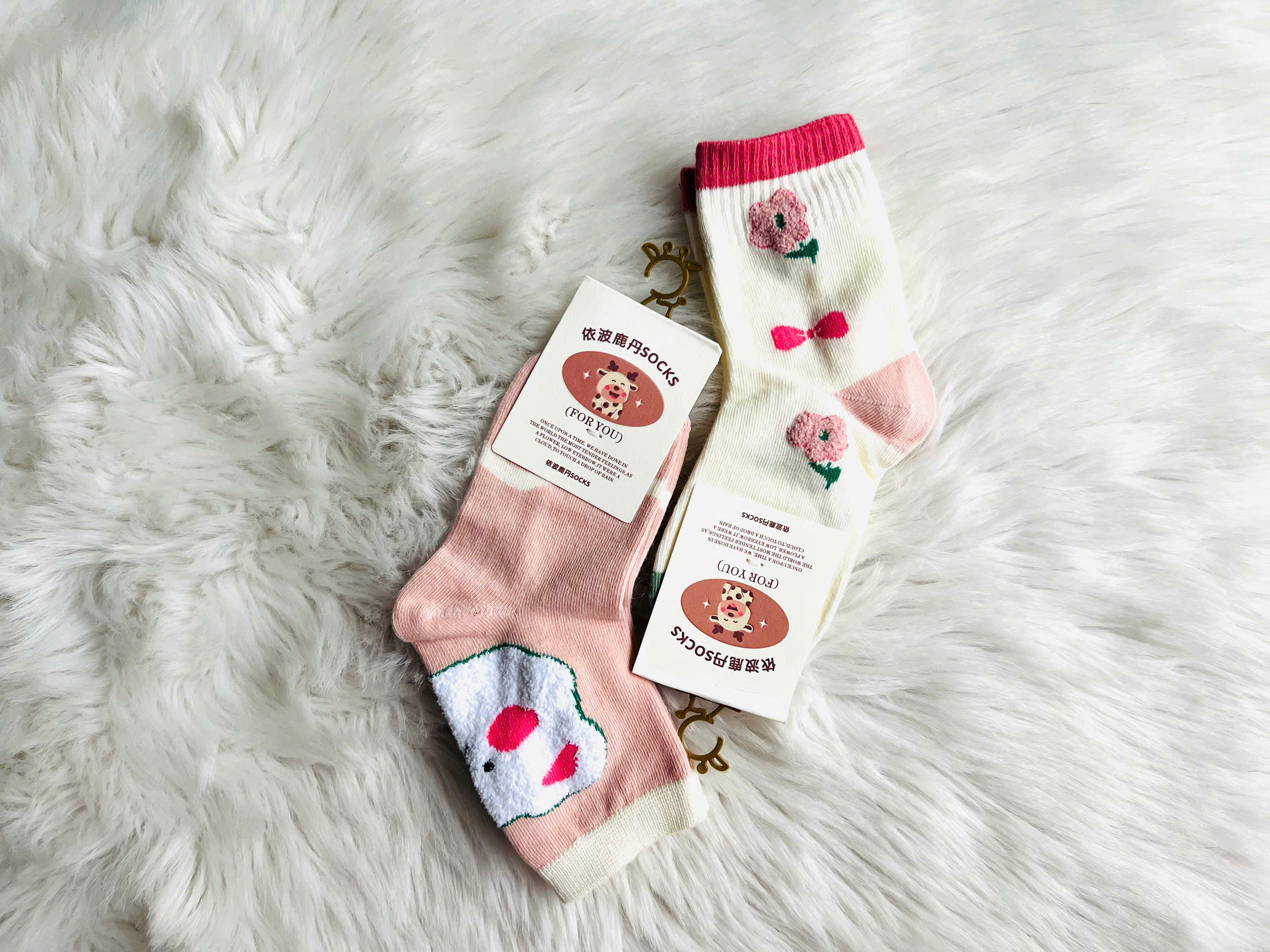 SET 5 ĐÔI TẤT TRẺ EM HỒNG DỄ THƯƠNG SIZE TỪ 1-12 TUỔI CHO TRẺ EM