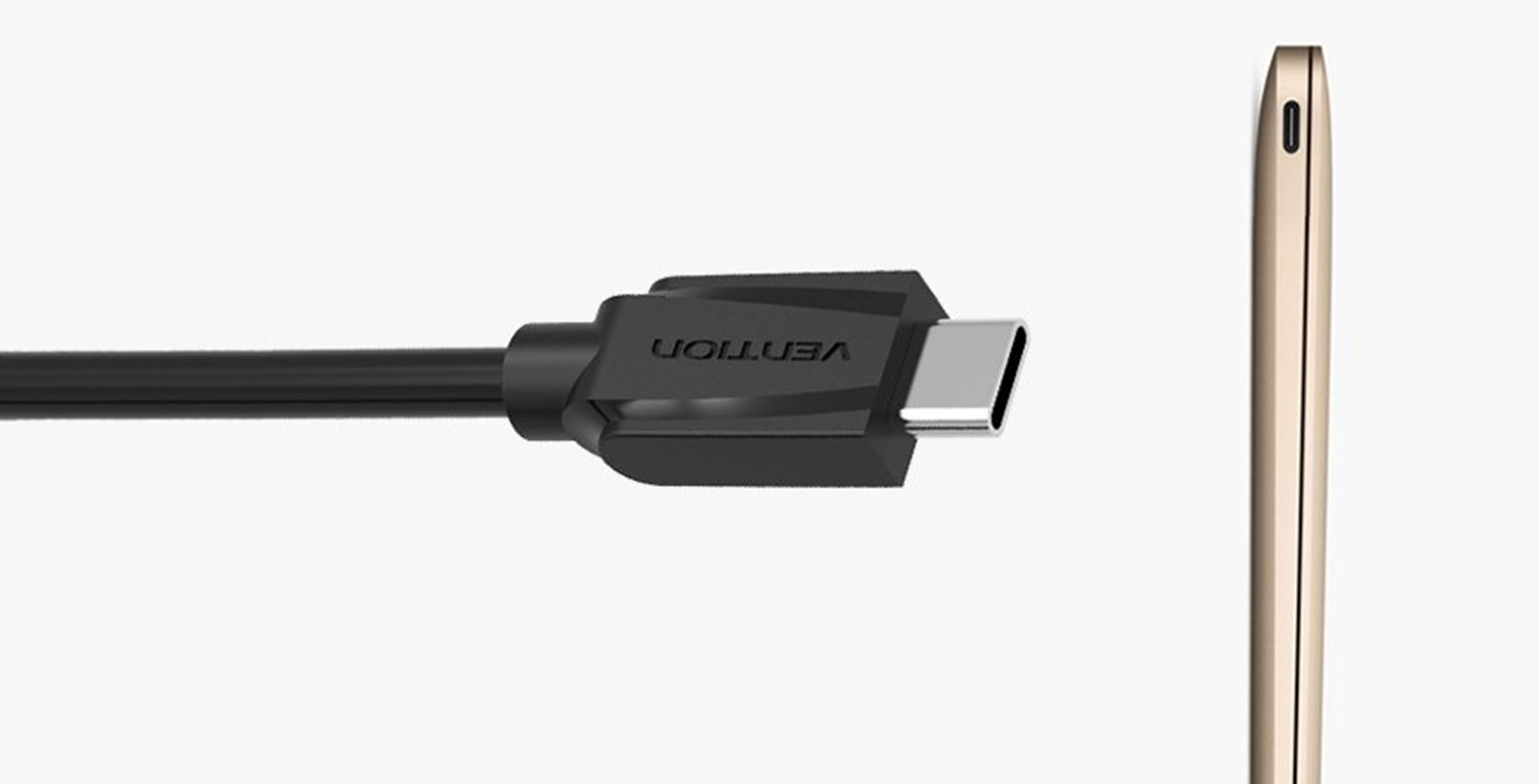 Cáp USB 2.0 sang USB 2.0 Type C truyền dữ liệu và sạc lõi thuần đồng bọc nhôm chống nhiễu VENTION VAS-A46-B100 1m (Đen) - Hàng nhập khẩu