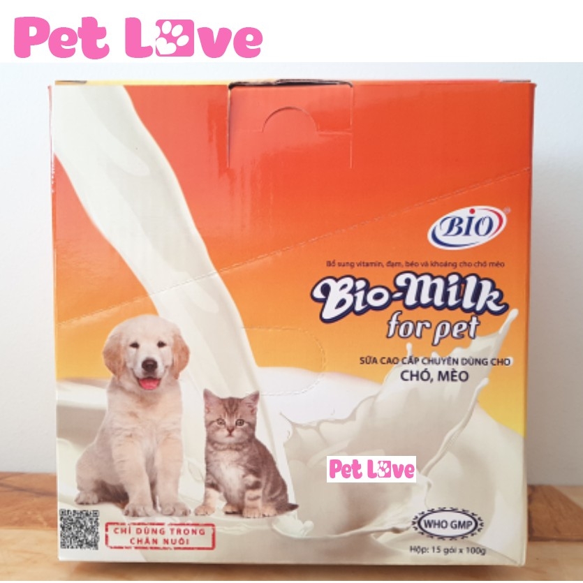 Bộ 10 gói sữa dinh dưỡng dành cho chó mèo - Bio milk for pet