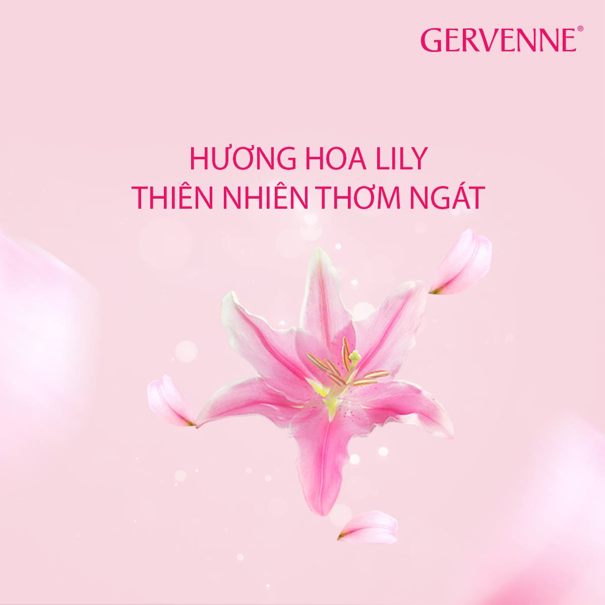 Gervenne Sữa tắm Trắng da Hương nước hoa Purple Lily 1200g