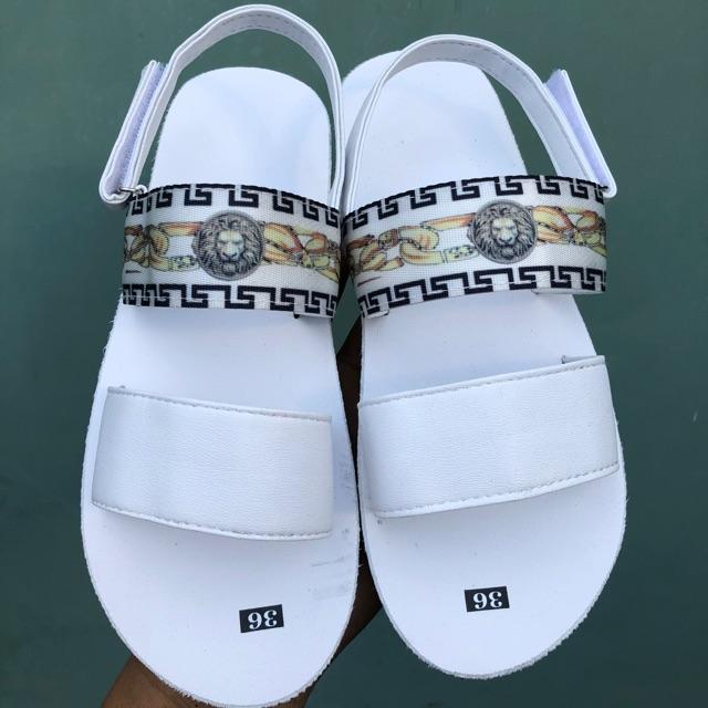 dép quai hậu nam nữ sandal đồng nai ( đế trắng quai hậu trắng ) size từ 35 nữ đến 42 nam