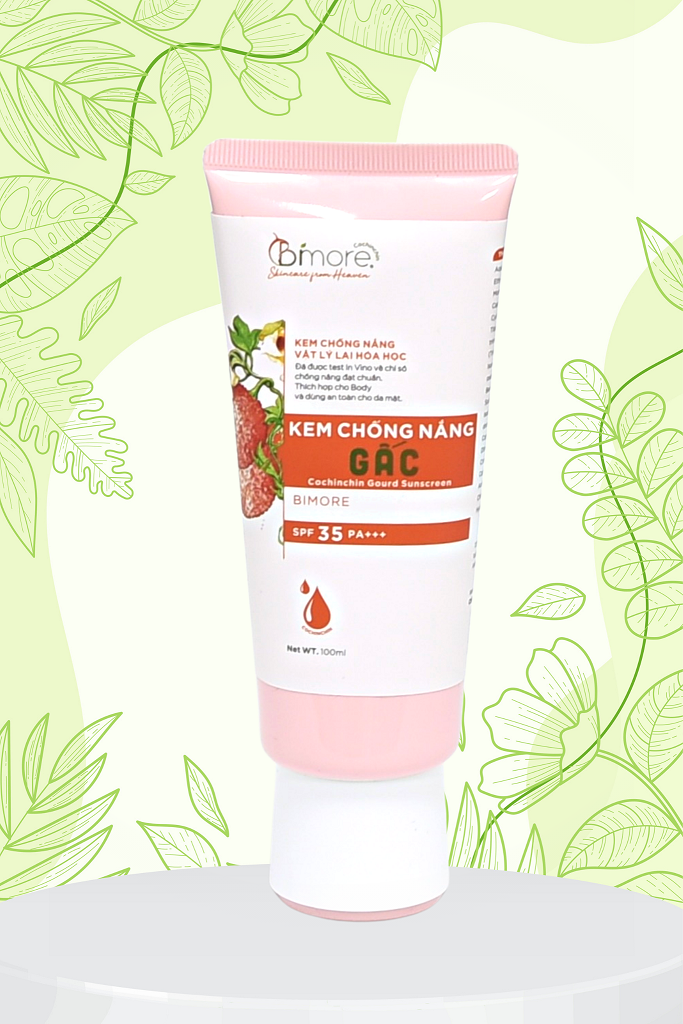 Kem Chống Nắng Gấc Bimore SPF 35, PA+++ 100ml