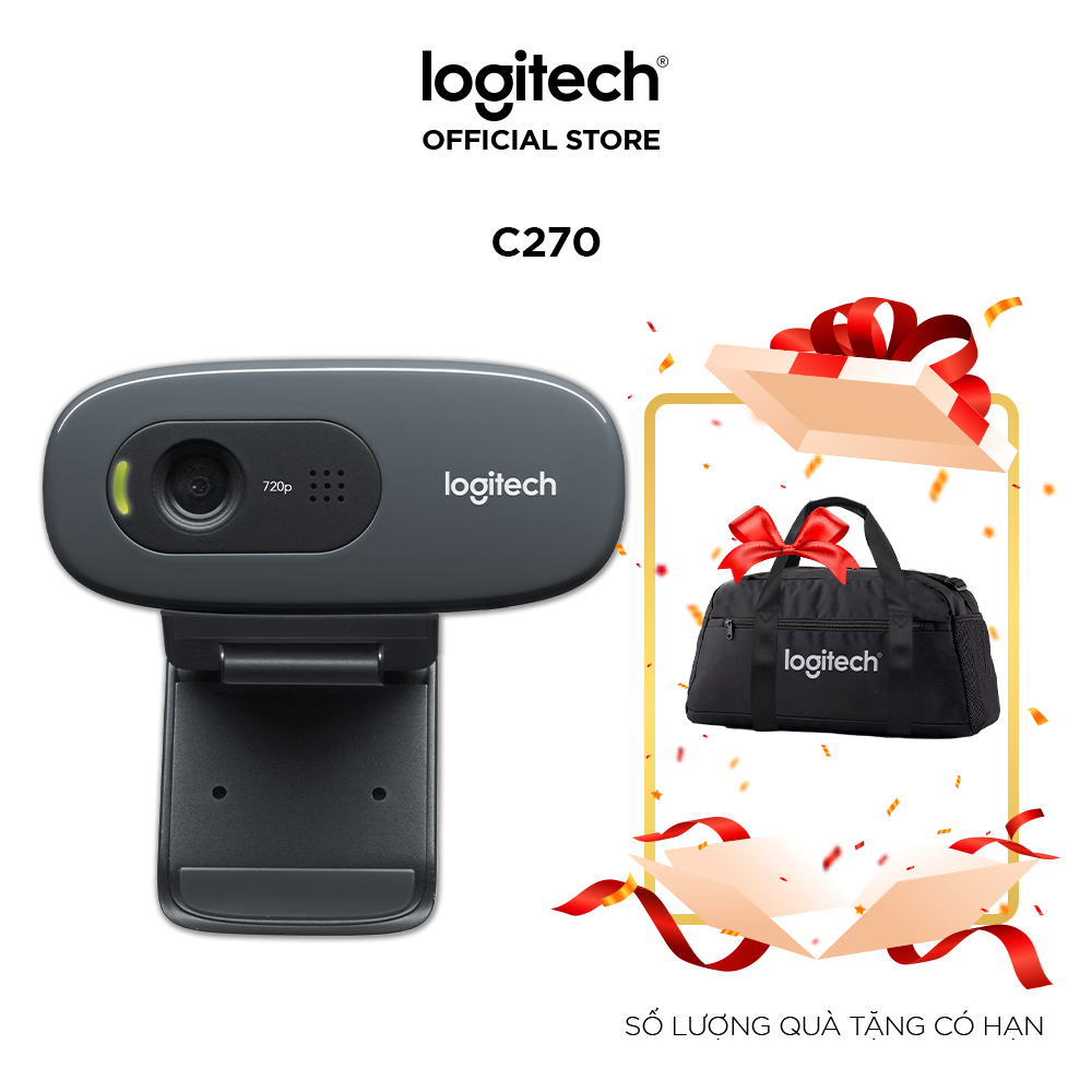 Webcam Logitech C270 720P - Hàng chính hãng