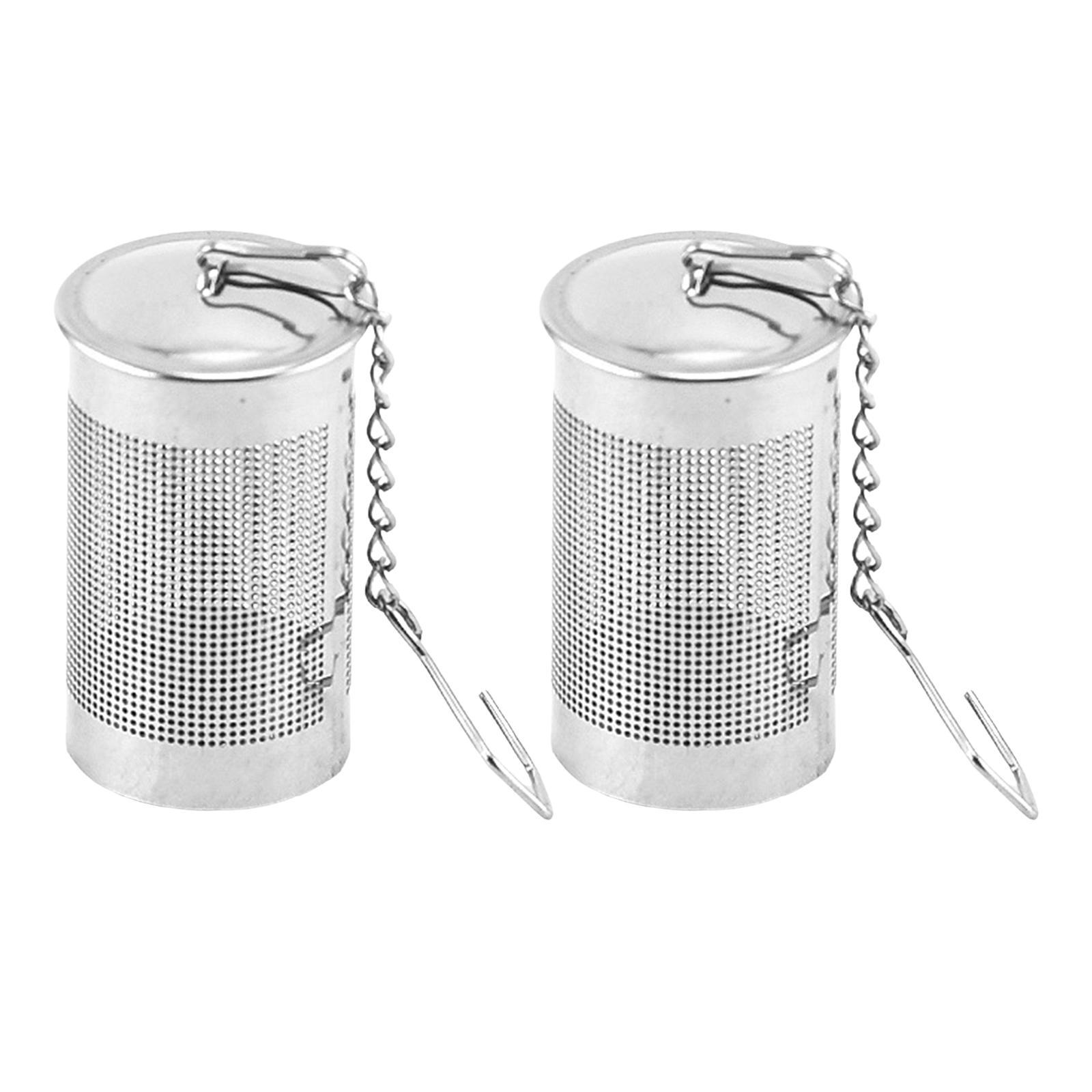 2x Tea Ball Infuser Loose Tea Filter Diffuser Fine Mesh Strainer Filters H 4cm