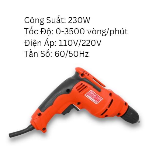 Máy khoan đầu tự động 10mm thân nhỏ gọn Sencan 531027