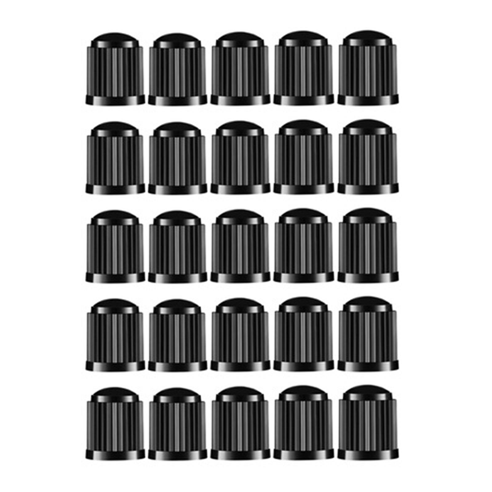 25 Pieces Car Tire Valve Stem Caps with Rubber  Decoration Tire Cap for Car